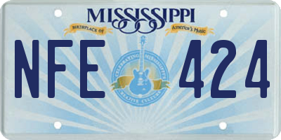 MS license plate NFE424
