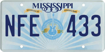 MS license plate NFE433