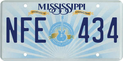 MS license plate NFE434