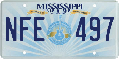 MS license plate NFE497