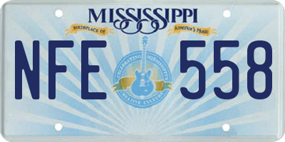 MS license plate NFE558