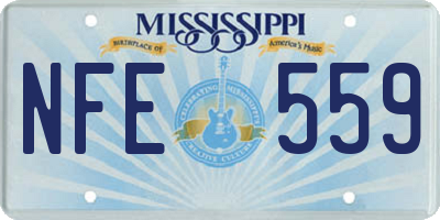MS license plate NFE559