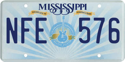 MS license plate NFE576