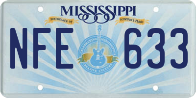 MS license plate NFE633