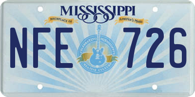 MS license plate NFE726