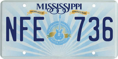 MS license plate NFE736