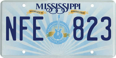 MS license plate NFE823