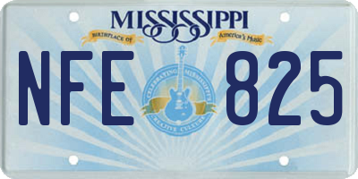 MS license plate NFE825