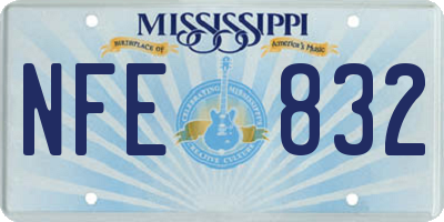 MS license plate NFE832