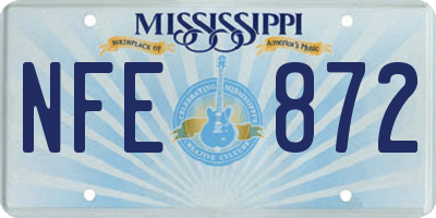 MS license plate NFE872