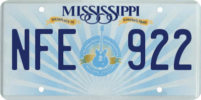 MS license plate NFE922