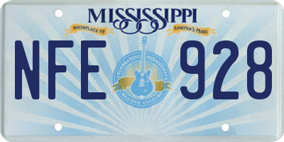 MS license plate NFE928