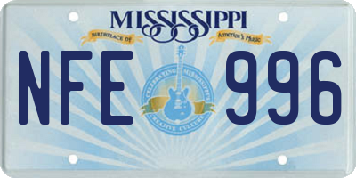 MS license plate NFE996