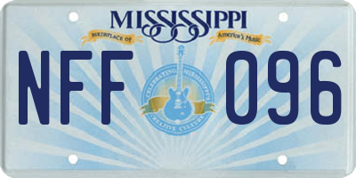 MS license plate NFF096