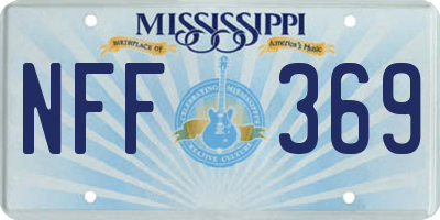 MS license plate NFF369