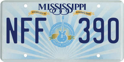 MS license plate NFF390