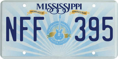 MS license plate NFF395