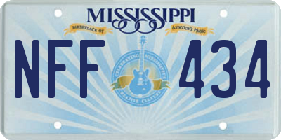 MS license plate NFF434