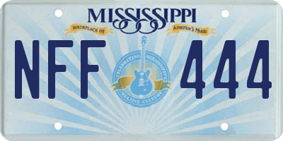MS license plate NFF444