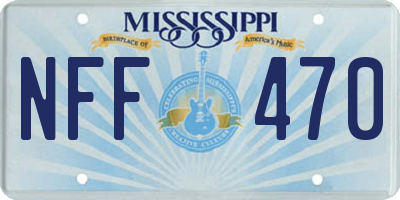 MS license plate NFF470
