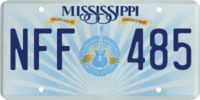MS license plate NFF485