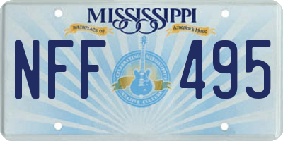 MS license plate NFF495
