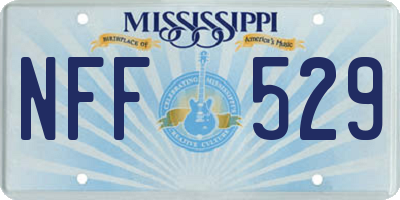 MS license plate NFF529