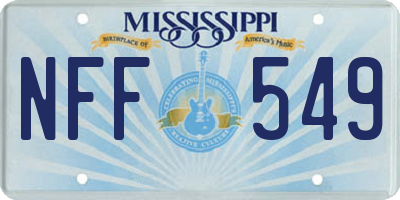 MS license plate NFF549