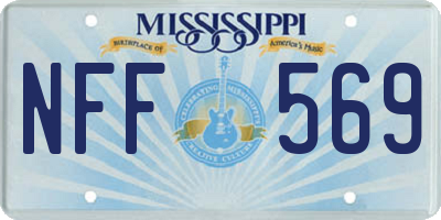 MS license plate NFF569