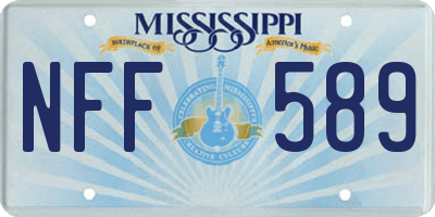 MS license plate NFF589