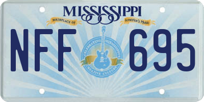 MS license plate NFF695