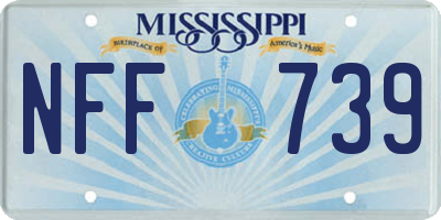 MS license plate NFF739