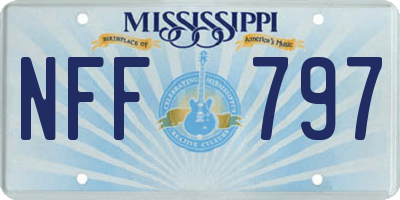MS license plate NFF797