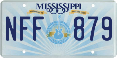 MS license plate NFF879