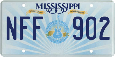 MS license plate NFF902