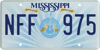 MS license plate NFF975