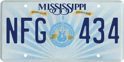 MS license plate NFG434
