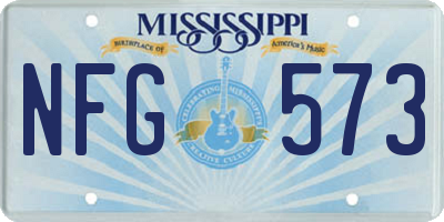 MS license plate NFG573