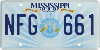 MS license plate NFG661