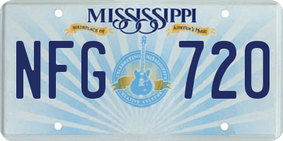 MS license plate NFG720