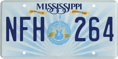 MS license plate NFH264