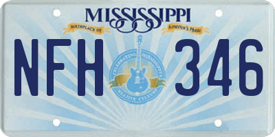 MS license plate NFH346
