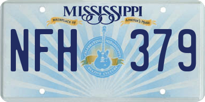 MS license plate NFH379