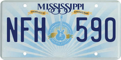 MS license plate NFH590