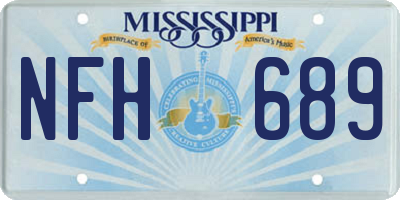 MS license plate NFH689