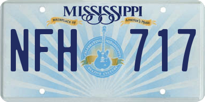 MS license plate NFH717