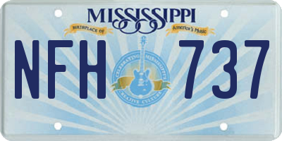 MS license plate NFH737