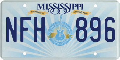 MS license plate NFH896
