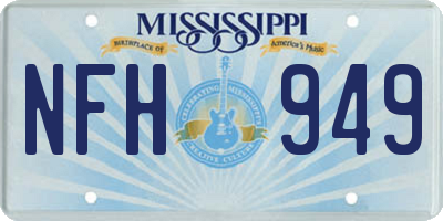 MS license plate NFH949