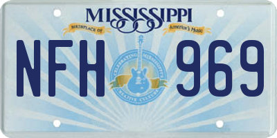 MS license plate NFH969